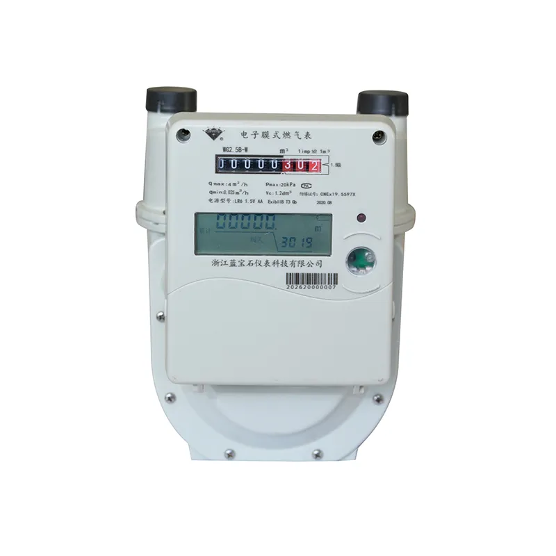 Электронный мембранный газовый счетчик с алюминиевым корпусом (1)