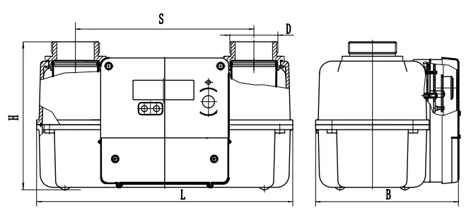 Коммерческий ультразвуковой газовый счетчик - CG6 (5)
